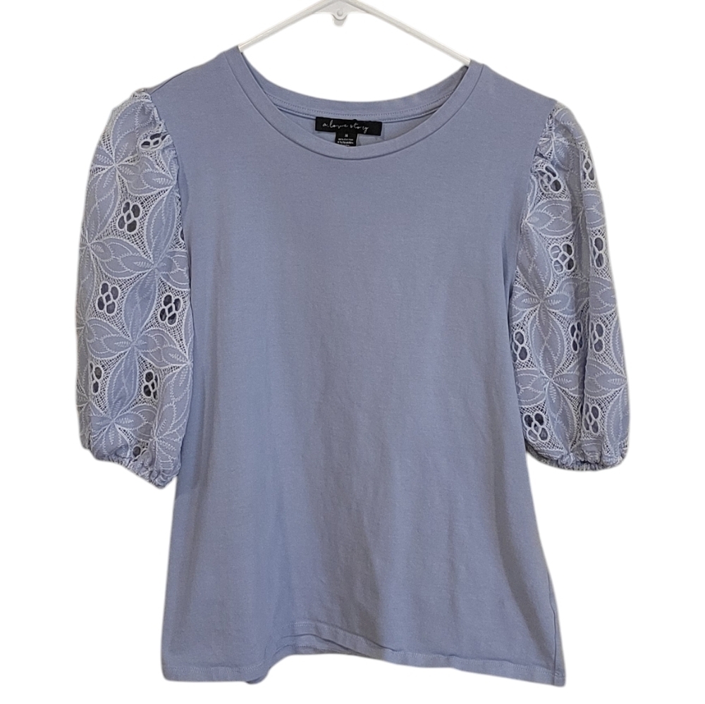 A Love Story Crochet Lace Top